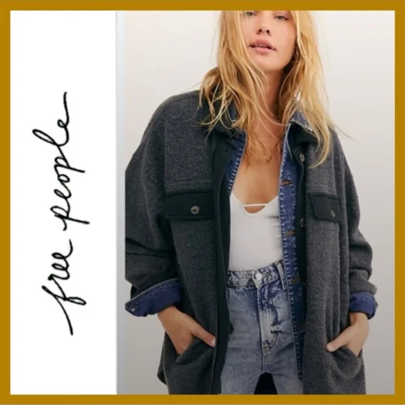 Anthropologie Free People Ruby Jacket in Incense Washed Black - Picture 14 of 14